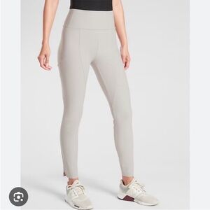 Athleta Stellar City Tight Women's Cream High-Waisted Leggings